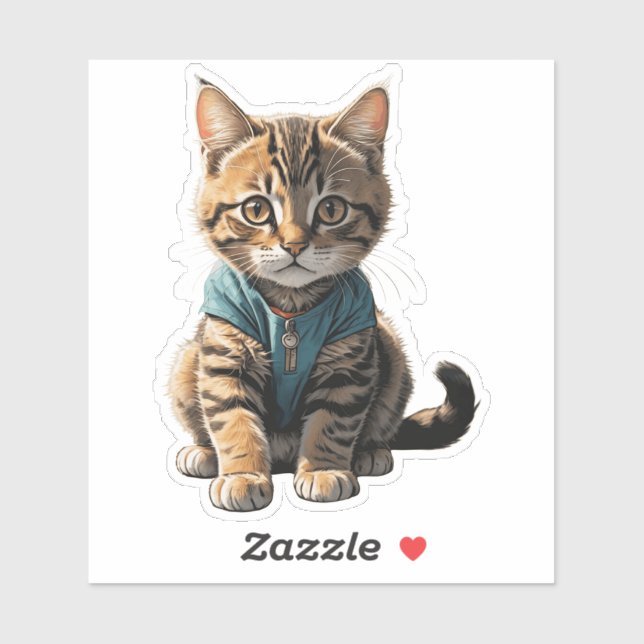 Adesivo Corduroy cat (Folha)