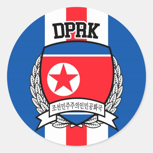 Adesivo Coreia do Norte (Frente)
