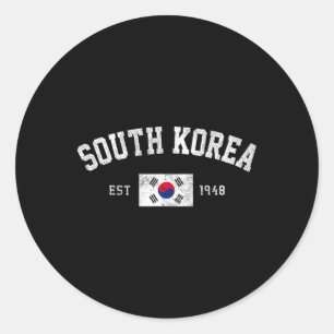 Adesivo Coreia do Sul Est. 1948 Bandeira da Coreia do Sul
