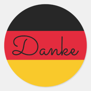 Adesivo Cores da Bandeira Alemã Danke
