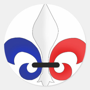 Adesivo Cores da bandeira de France da flor de lis
