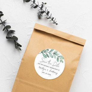 Adesivo Cores d'água botânicas Verde Eucalyptus