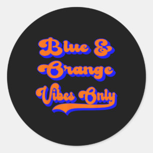 Adesivo Cores de Jogo da Equipe de Futebol Blue Orange