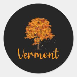 Adesivo Cores de Outono em Vermont, Nova Inglaterra, Folha