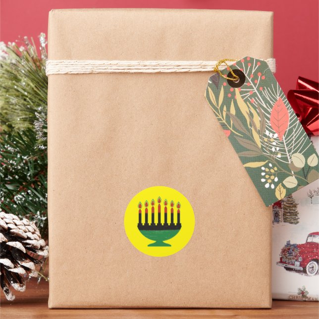 Adesivo Cores do Kwanzaa Kinara (Feriado)