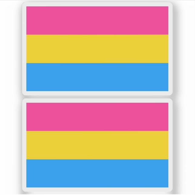 Adesivo Cores do Orgulho Pansexual (Frente)