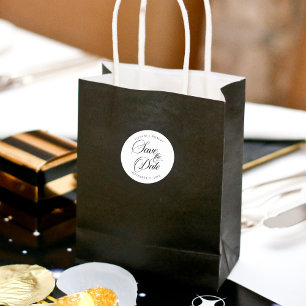 Adesivo Cores editáveis salvam a data moderna minimalista