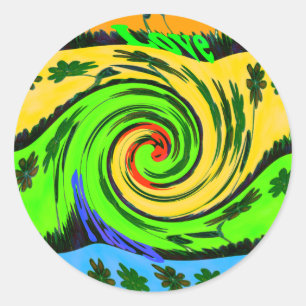 Adesivo Cores Florais Wavy Summer Wave