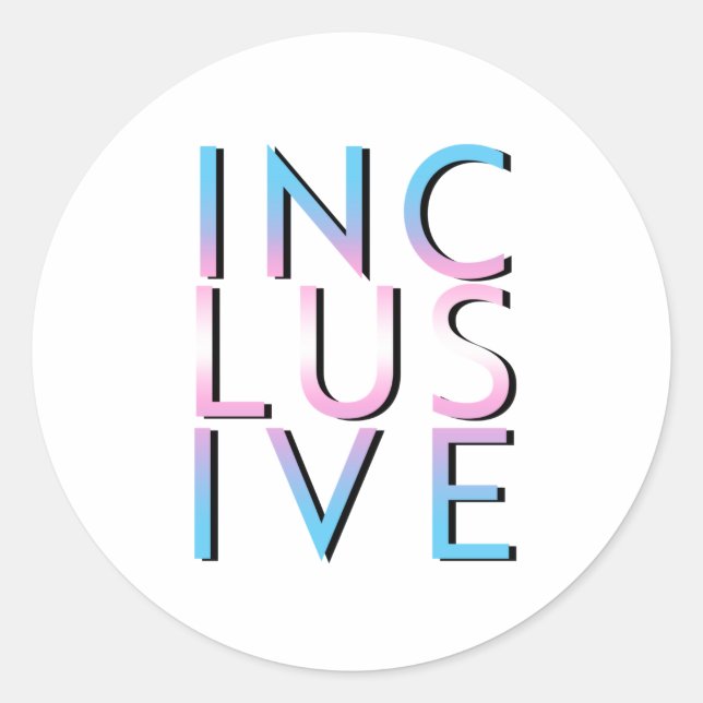 Adesivo Cores Inclusivas Trans (Frente)