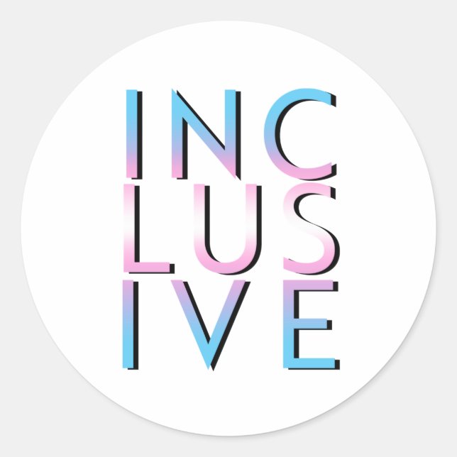 Adesivo Cores Inclusivas Trans (Frente)