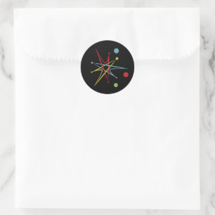Adesivo Cores Personalizadas do Ponto Retroativo Atômico 