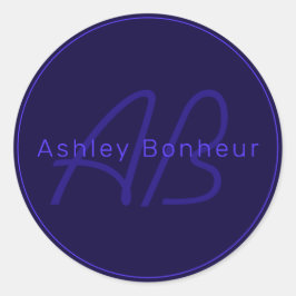 Adesivo Cores Roxas Profundas Modernas | Nome Legal e Mono