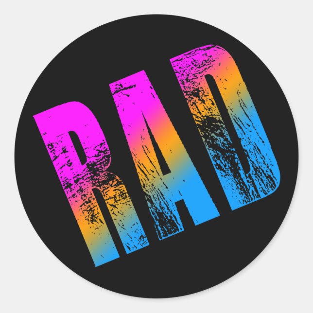 Adesivo COREY TIGER 1980's RETRO RAD (Frente)