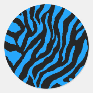 Adesivo COREY TIGER 1980's RETRO TIGER STRIPES BLUE