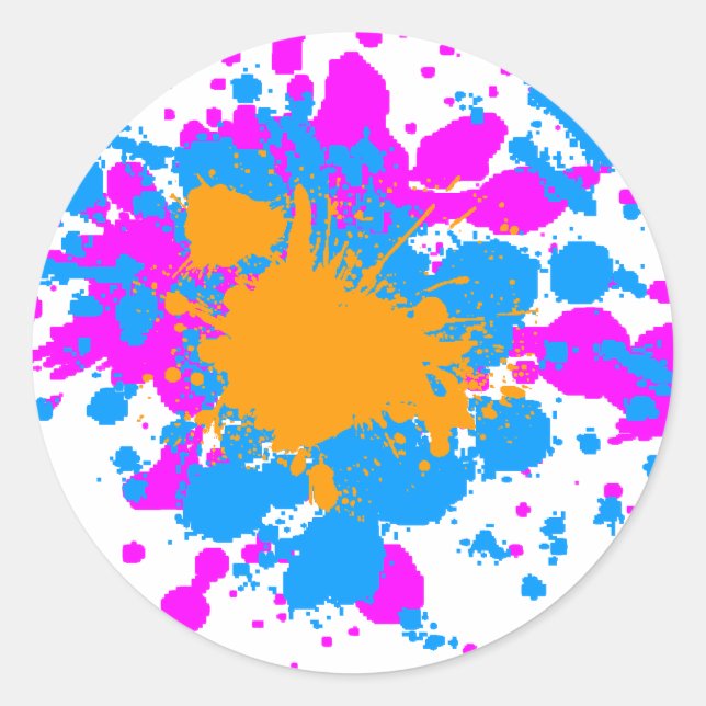 Adesivo Corey Tiger 80s - Pintor Retroativo Splatter (Mult (Frente)
