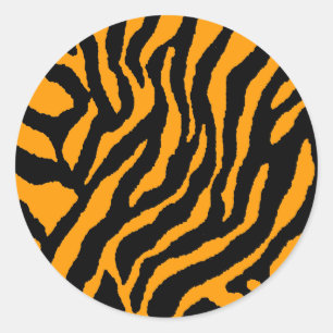 ADESIVO COREY TIGER ANOS 80 RETRÔ LISTRAS DE TIGRE LARANJA