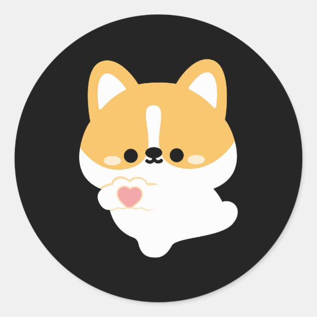 Adesivo Corgi Amado (Frente)