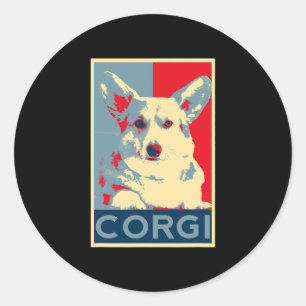 Adesivo Corgi Art Dog Art Art para Fãs de Corgis