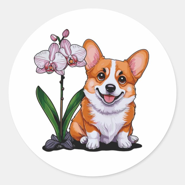 Adesivo Corgi Bonito com Pomada (Frente)