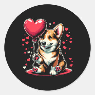 Adesivo Corgi Dia dos Namorados Dono de Cachorro Dia dos N