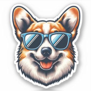 Adesivo Corgi Dog Sticker