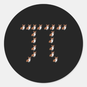 Adesivo Corgi - Donativos do Geek de Matemática do Pi Day