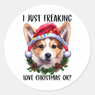 Adesivo Corgi, Eu Só Estraguei O Natal Do Amor Ok Xmas