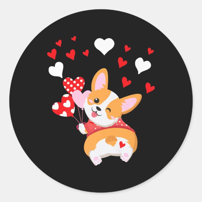 Adesivo Corgi Heart,Adivinha Que Bumbum De Corgi (Frente)