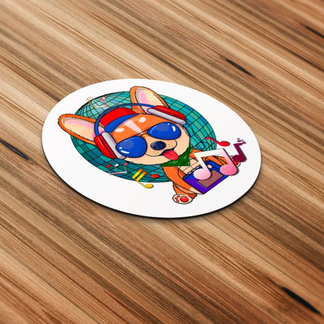 Adesivo Corgi Kawaii Cute dançante (Dancing Corgi Sticker)