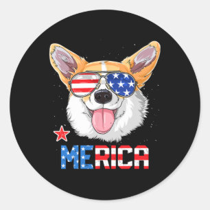 Adesivo Corgi Merica 4 De Julho T Shirt Kids Girls D