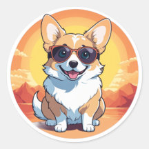 Corgi sorridente