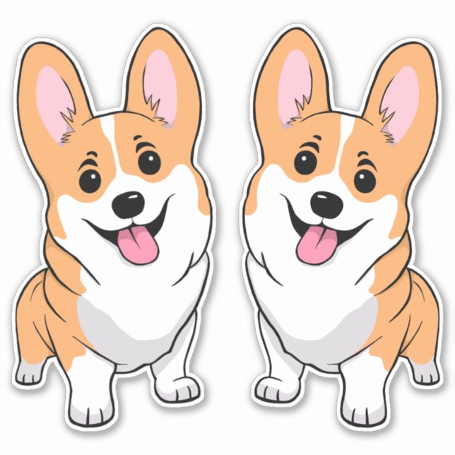 Adesivo Corgi Sticker (Frente)
