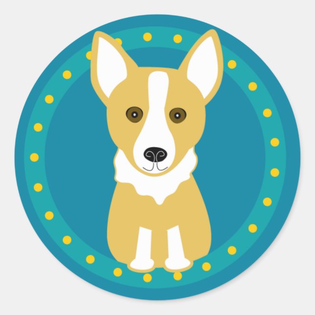 Adesivo Corgi Stickers (Frente)