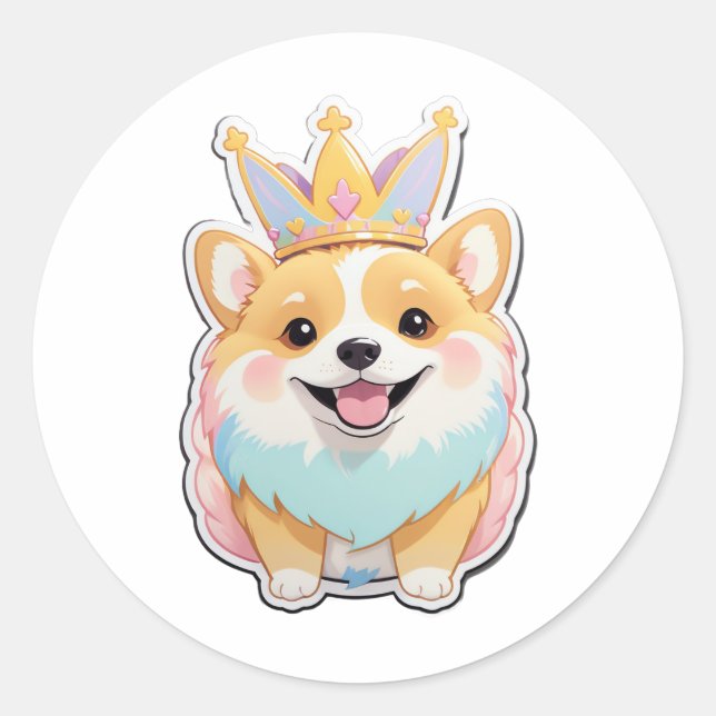 Adesivo Corgi Sunshine Sticker (Frente)
