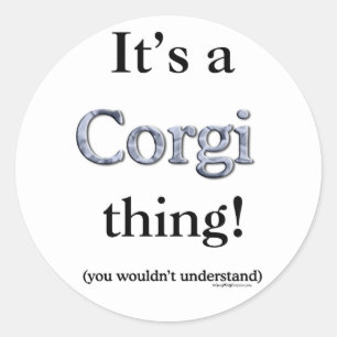 Adesivo Corgi Thing