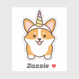 Adesivo Corgicorn