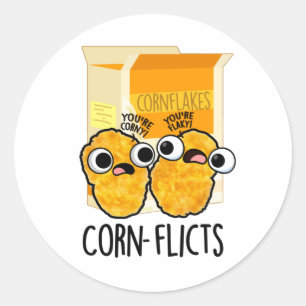 Adesivo Corn-flices Flocos de Milho Corno Corno Corno Corn