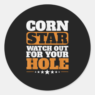 Adesivo Corn Star Cuidado Com O Seu Corno Buraco