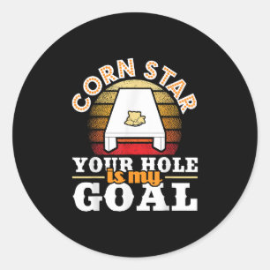 Adesivo Corn Star O Seu Buraco É O Meu Jogador De Goa Bean