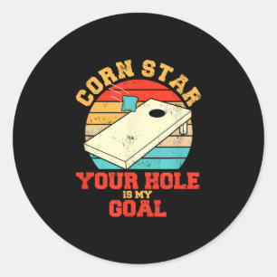 Adesivo Corn Star Seu Buraco É Meu Corno Engraçado.