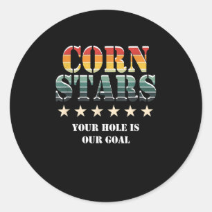 Adesivo Corn Stars Engraçado Mens Cornhole Equipe Acessóri