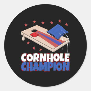 Adesivo Cornhole Champion Corn Hole Gammer Love