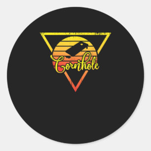 Adesivo Cornhole Corn Hole Vintage Retro