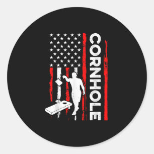 Adesivo Cornhole Corn Hole Vintage Retro