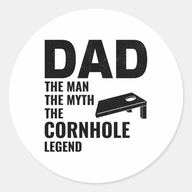 Adesivo Cornhole Game Conselhos Bolsas Engraçado (Frente)