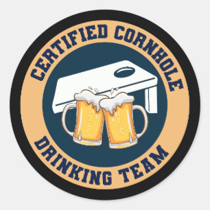 Adesivo Cornhole Game Conselhos Bolsas Engraçado