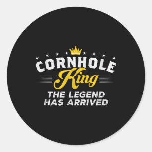 Adesivo Cornhole King A Lenda Chegou ao Cornhole Gift