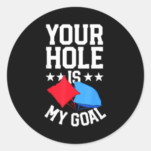 Adesivo Cornhole para jogo de homens engraçado churrasco b