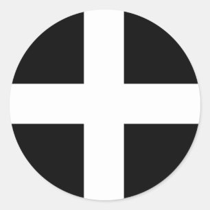 Adesivo Cornualha - bandeira/St. Piran Cornish