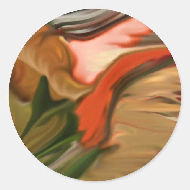 Adesivo Cornucopia Abstrato Art (Frente)